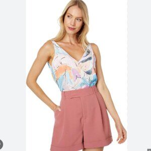 Ted Baker London Sleeveless Printed V Neck Cami (Summor)